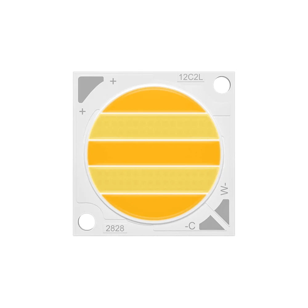 Custom 2828 Size 35-37V 50-80W Warm and Cold Bicolor Cob Led  Chip