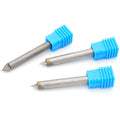 V Carve CNC Engraving Router Bits Stone Marble End Mill Tools Kit Degree 30 45 60 Solid Carbide Milling Cutters Set