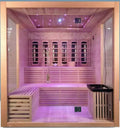 Interior&Exterior New Design Hot Selling Hemlock 3 Person Wood Sauna and Steam Room