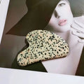 2026 Factory price natural hand made Dalmation jasper gua sha customized