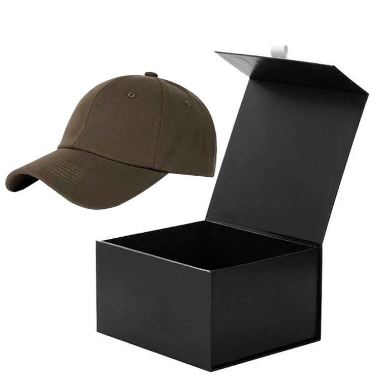 Luxury Customizable Black Cardboard Gift Boxes Sponge Magnetic Paper Matt Lamination for Clothing Packaging Logo Customization