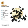 Stainless Steel Black Self Tapping Screws Metric M1.2 M2 M2.5 8mm Custom Fasteners Carbon Steel Phillips Csk Head Small Screws