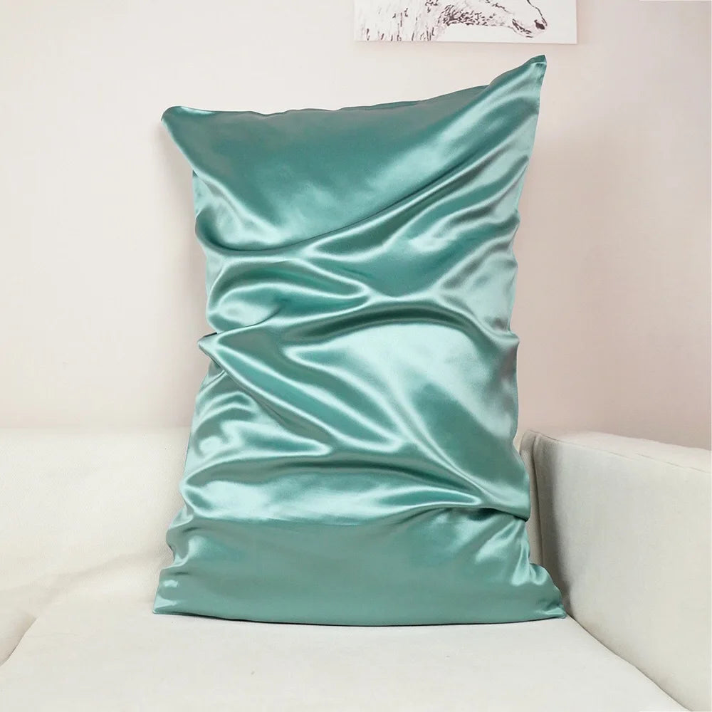 100% Pure Silk Solid Color Breathable Pillow Cases 48*74cm OEKO FSC 19/21/22mm Envelope Pillowslips