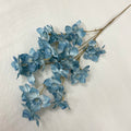Multicolor- Light Blue Flores Artificiales Long Branch Narcissus Orchid  for Wedding Decoration