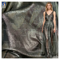 YX966 Holographic 100% Polyester Silk Lurex Chiffon Fabric Soft and Comfortable Women's Dresses Lurex Chiffon Fabric