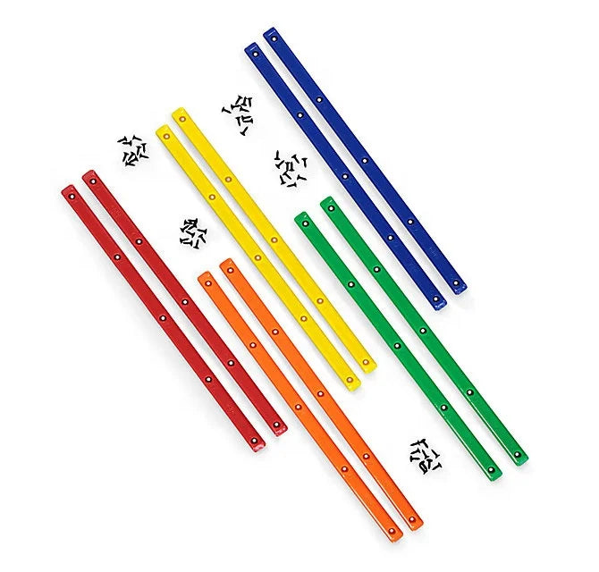 Custom Colored Plastic Sliding Anti Collision protection Rails for Skateboard Rails with Mounting Screws Set Accessories