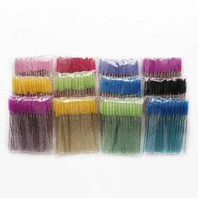 Custom Package Eyelash Extension Cleaning Brush Eye Lash Glitter Brush Makeup Brush Lashes