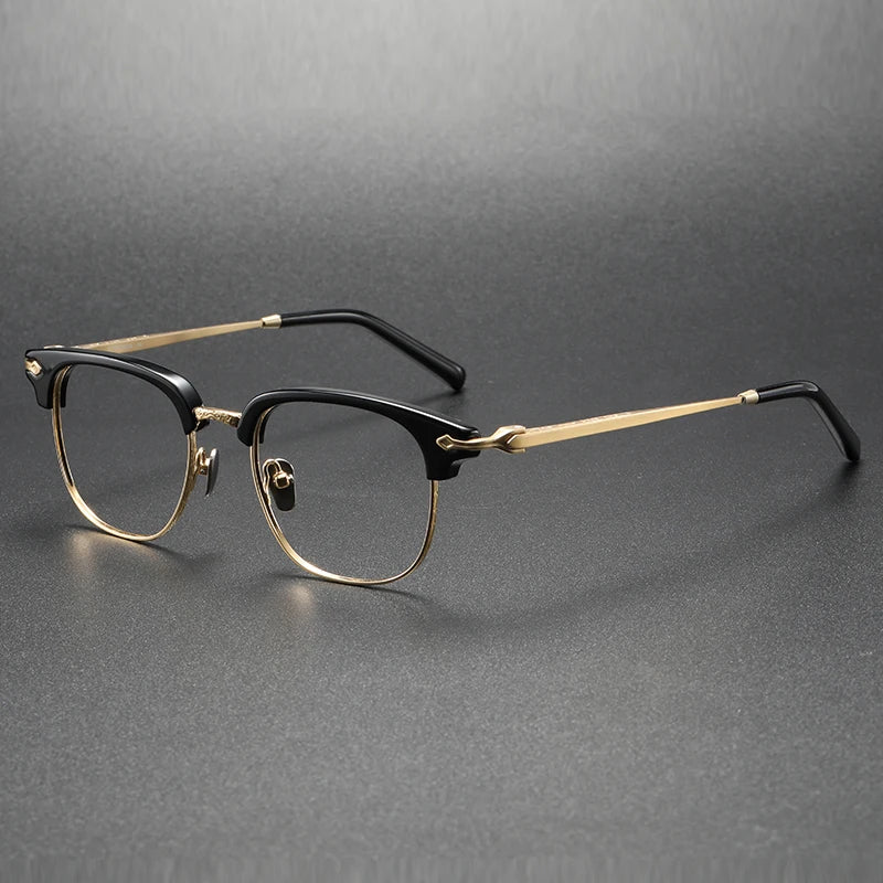 M2036 Titanium Cat Eye Frame Computer Anti Blue Light Glasses Retro Fashion Personalized Frame