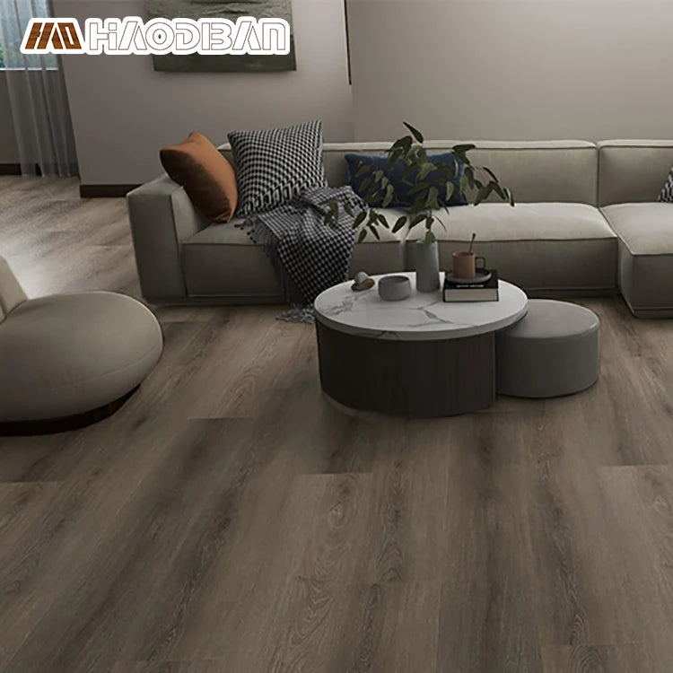 Waterproof Luxury Vinyl SPC Flooring 4mm 5mm 6mm 7mm 8mm Deep Embossed EIR PVC Sheet with Wood Texture Anti-Slip for Indoor Use