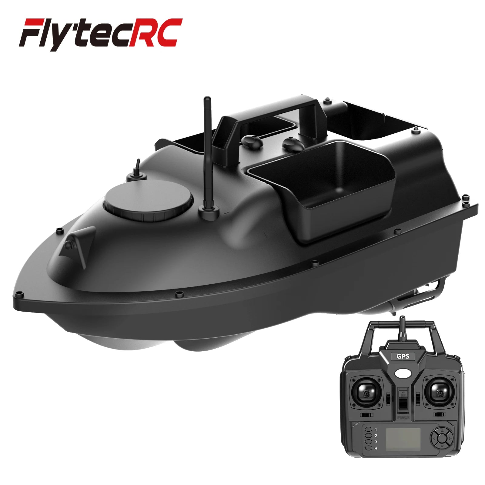 Flytec V010 GPS Fishing Bait Boat 500m Control Distance One-key Access to Any Position LCD Screen RC Boat With Light