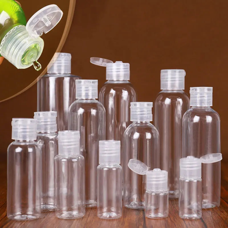 Empty 5ml 10ml 20ml 30ml 50ml 60ml 80ml 100ml 120ml 150ml 200ml 250ml 4 Ounce Squeeze Pet Clear Plastic Bottles With Flip Cap