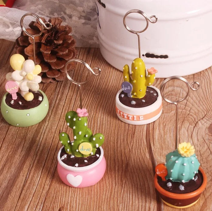 Home Decoration Artificial Plants with Card Holder