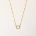 HOVANCI Simple Women Necklace with Small Ring Elegant Durable Choker Necklace Wholesale Crystal Necklace