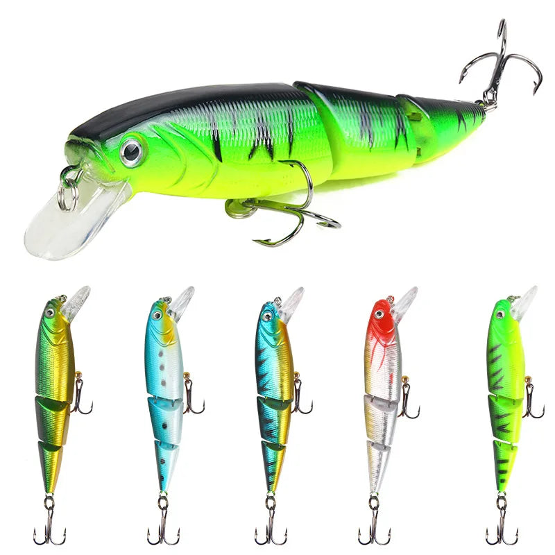 Tackle Products Luya Lures Minnow Lures 11cm/15.3g Three-section Bait Plastic Hard Fishing Lures