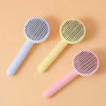 Pet Grooming Products Stainless Steel Remove Hair Slicker Brush Self Cleaning Hair Remover Cat Massage Comb Dog