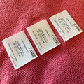 Straight Cut Washing Care Content Satin LabelNew Style Soft Silk Satin Inside Label for T-shirt