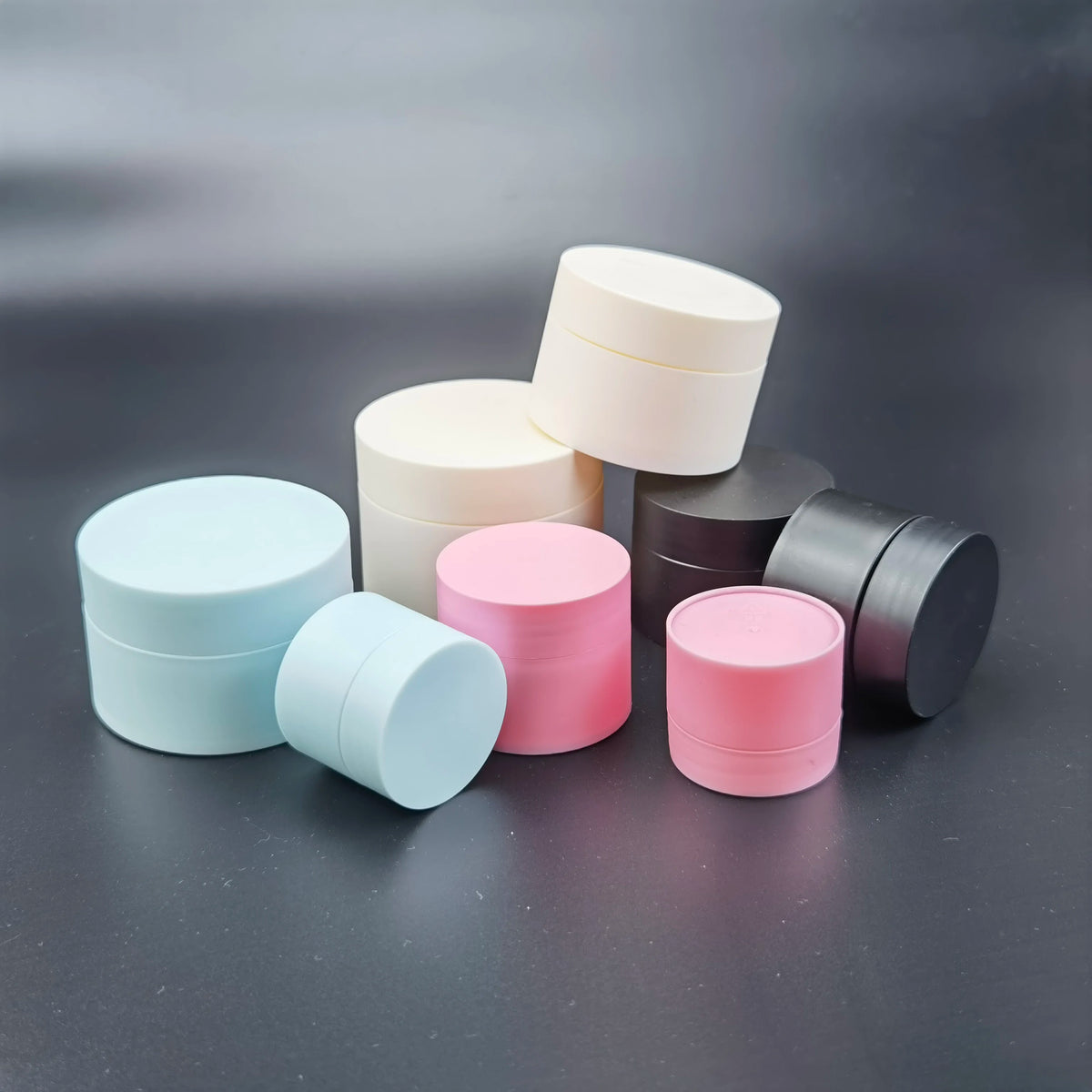 Best Selling 5g Matte White Makeup Containers Mini Cosmetic Jars Plastic Sample Pots With Lids Cream Fit Travel Lip Balm Boxes