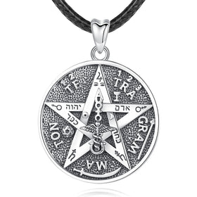 Merryshine Women's Gold Plated Hecate Pagan Wiccan Jewelry Tetragrammaton Pentagram Pendant Necklace Link Chain