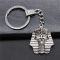 WYSIWYG 36x28mm Antique Silver Plated Antique Bronze Plated Zinc Alloy Egyptian Pharaoh Keychain Accessories P2-ABD-C10583