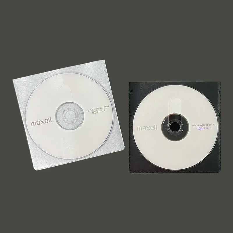 PP Plastic with Spunlace Fabric Double Side CD DVD Disc Holder Sleeve