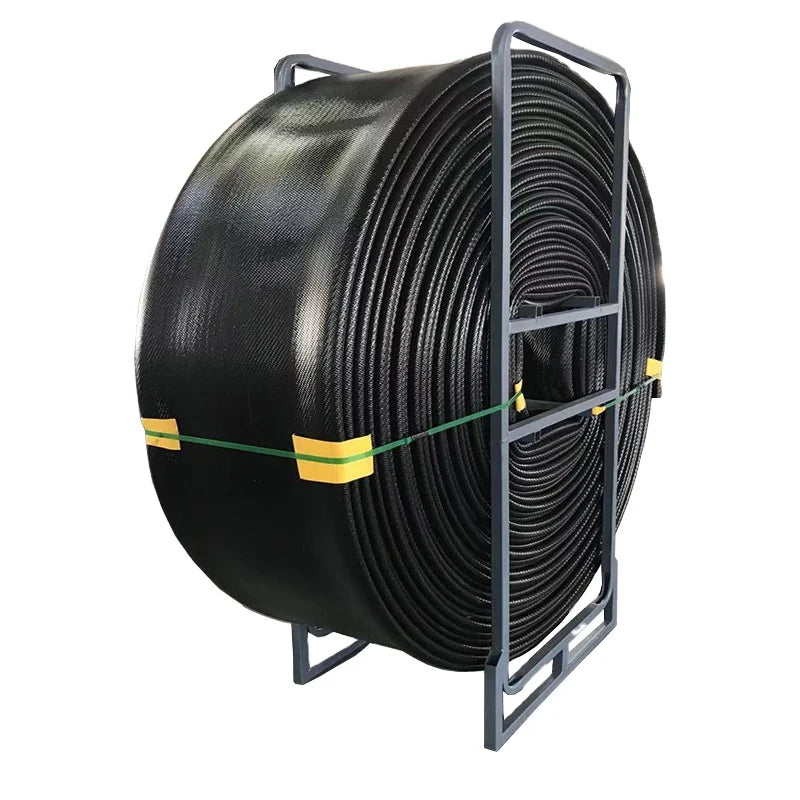 SUNMOON 16inch DN400 Large Diameter Black TPU Layflat Hose High Pressure Frac Flexible ISO9001 Certified Anti-UV 200m Economic