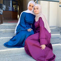 Elegant Abaya 2026 Satin Abaya Women Muslim Dress Turkey Modern Dresses Islamic Luxury Abaya Islamic Clothing