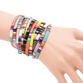 Tila Beads Miyuki Bracelets for Women Handmade Stretch Rainbow Wrap Charm TILA Beads Friendship Bracelet
