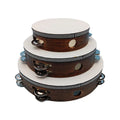 Wholesale Wedding Hand Percussion Handmade Wooden Tambourine  Walnut Orff Instruments