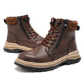 Diansen 710 High Boots Steel Toe Strong Waterproof Puncture-proof EVA Outsole Safety Boots for Construction Work Daily Wear