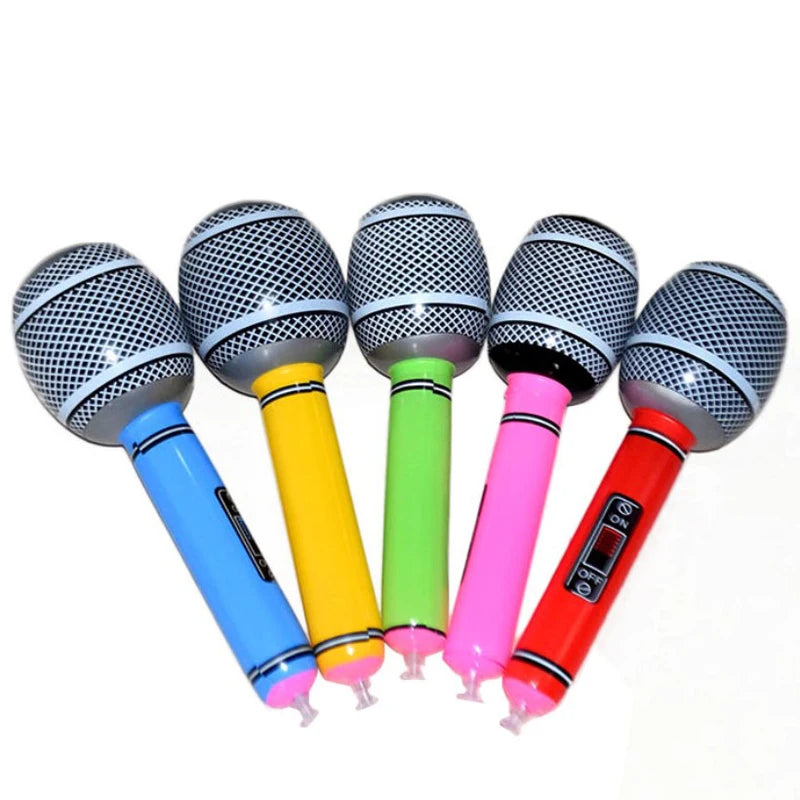 Inflatable Kids Plastic Toy Microphone
