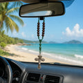 Catholic Car Rosary 10 Beads Traditional Religious Devotional Style for Catholic Meditation Prayer Church