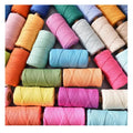 Wholesale Eco-Friendly Cotton Gassed Macrame Cord Yarn Count 20-60 for Handmade Home Decor & Hand Knitting 50m/100m
