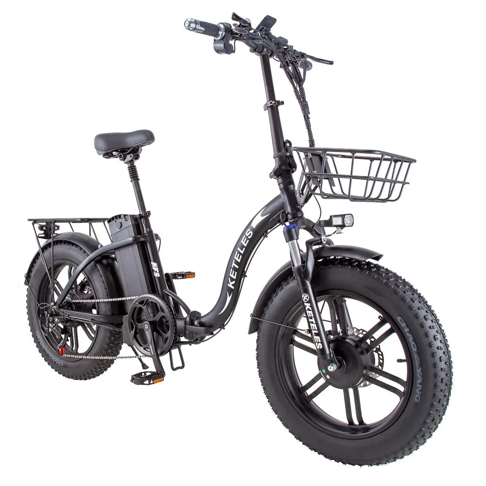 New Design KETELES Cheap 20 Inch 48v KF9 Aluminum Alloy Foldable Frame 25AH 7 Speed City Electric Bike for Adult