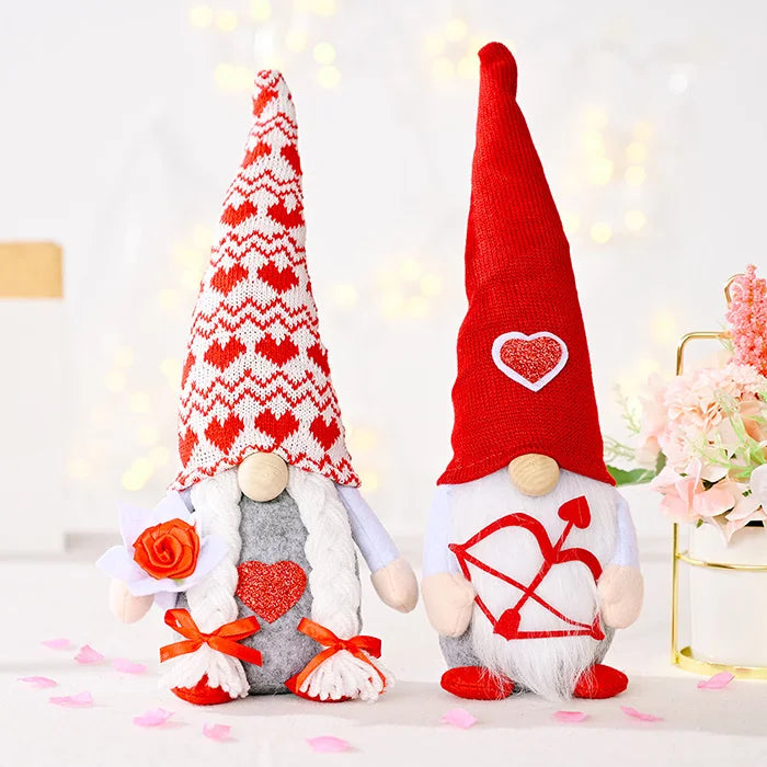 Wholesale Valentine Gnomes Plush Decorations Valentines Day Decoration Home Table Elf Gnomes Decor Ornaments