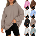 Factory Customized Cotton Heavy Weight 420GSM Oversize Women Sweatshirt Hoodies