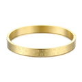 Fashion Personalized Women Jewelry Wholesale Custom Stainless Steel 18K Gold Plated Lucky Jewelry Mix Letter Bangles Bracelet