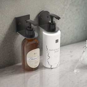 Wall Mounted Liquid Hand Stainless Steels Shower Soap Dispenser Holder Shampoo Dispenser Brackets for Hotel Bathroom
