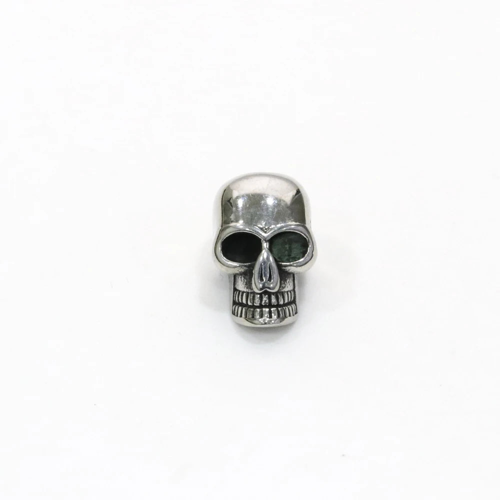Stainless Steel Antique Skull Spacer Beads for Jewelry Making