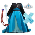 Queen Coronation Costume Elsa 2 Girl Dress Elsa Dress up for Children