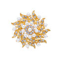 Exquisite Metal Napkin Holder With Rhinestone Flower Table Decoration for Weddings and Parties Napkin Rings Accessories