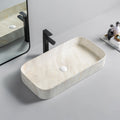 ODM OEM Lavamanos Marmol Bathroom Marble Ceramic Countertop Sink Products Marble Art Wash Hand Basin