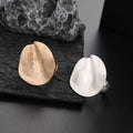 TongLing Vintage Zinc Alloy Brushed Fashion Jewelry Retro Irregular Cocktail Party Wedding Statement Ring for Girls