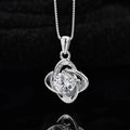 High Quality Lucky Four Leaf Clover 925 Sterling Silver 6.5mm 1ct VVS1 Moissanite Pendant Women's Necklace Jewelry