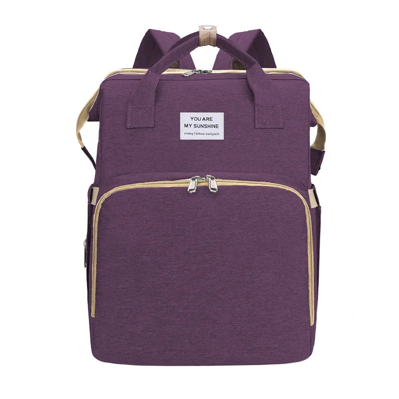 2026 High Capacity Portable Multifunctional Diaper Bag Baby Carrier Bag Diaper Bags Backpack