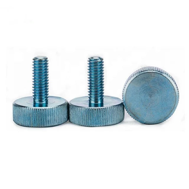 M1.6-M10 Metric Customized OEM Round M5 Flat Knurled Head Fine Thread Thumb Screw