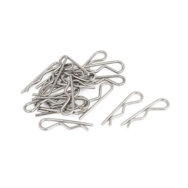Stainless Steel R Shape Clip Spring Cotter Tractor Pins Wave R Clip for Lock