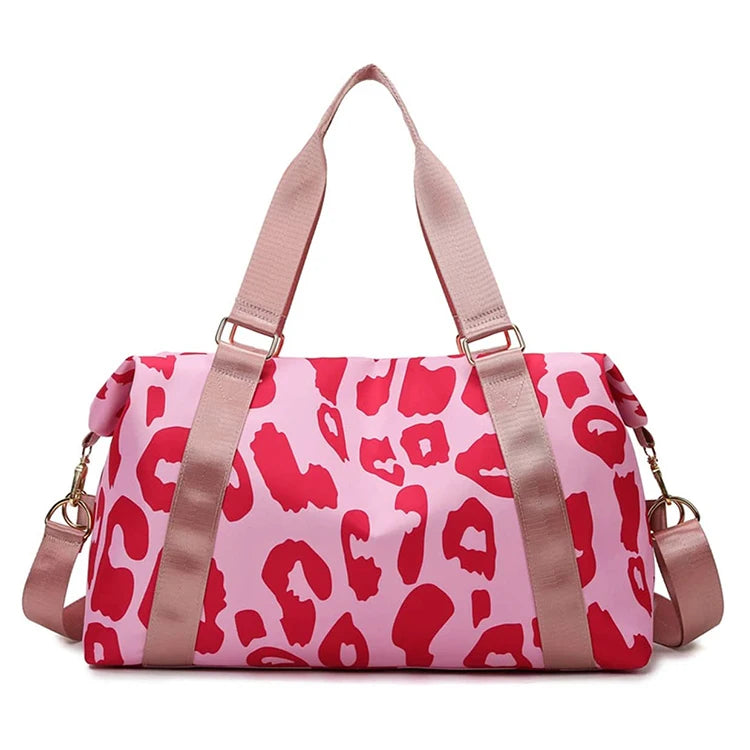 Water Resistant Dry Wet Compartment Separation Lightweight Durable NYLON Fitness Duffel Bag for Travel Weekend Handbags