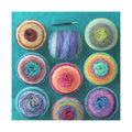 Charmkey 100% Acrylic Chunky Color rainbow Cake Yarn Crochet Yarn for Knitting Scarf and Hats
