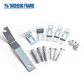 TAISHENG FRAME TS-K258 Iron Screw & Top Hook Kit with Black Oxide Finish for Picture Frames Mirror Frame Hardware 1 Bag