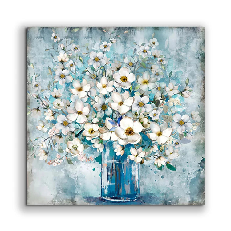 Wholesale Wall Art Custom Design Canvas Painting Still Life Canvas Print Painting Flowers for Wall Decor